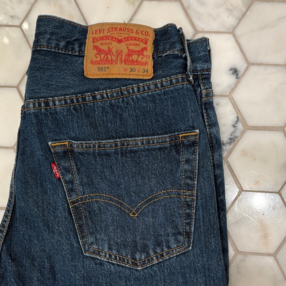 Levi's Men's Dark Blue Straight Jeans